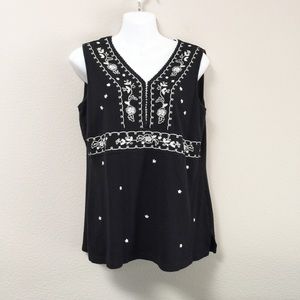 Women’s EUC RQT Sleeveless Knit Top Large